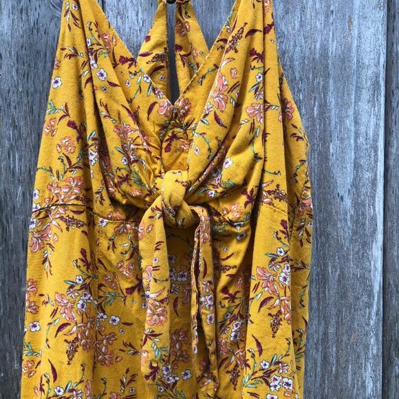 xhilaration Floral Spaghetti Strap V-Neck Mini Dress Medium - Picture 2 of 8